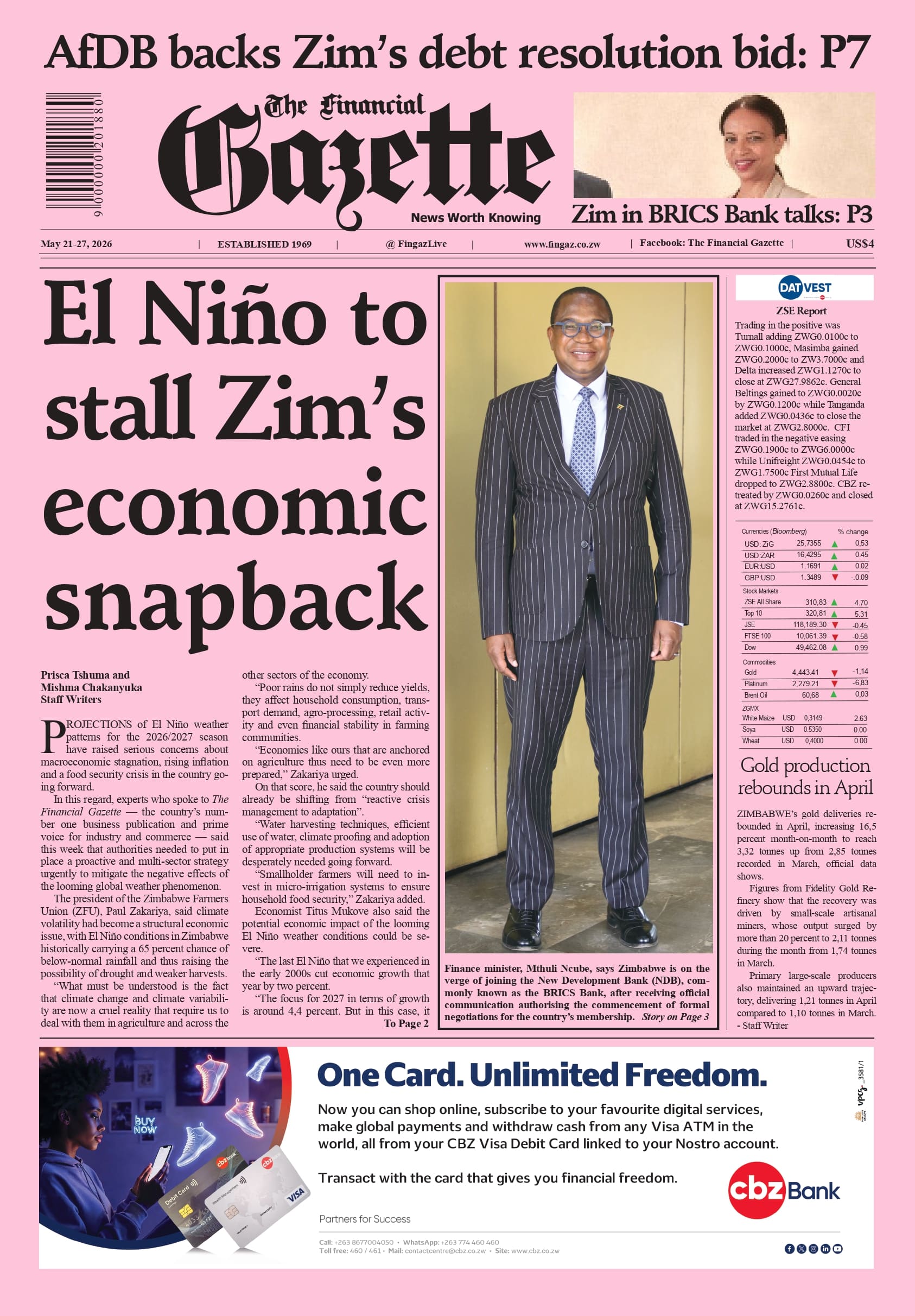 Thursday 21 May 2026